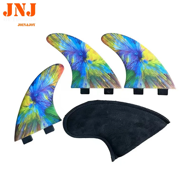 JNJ-FCS I Fiberglass Surfboard, Fin G7, Large Size Thruster