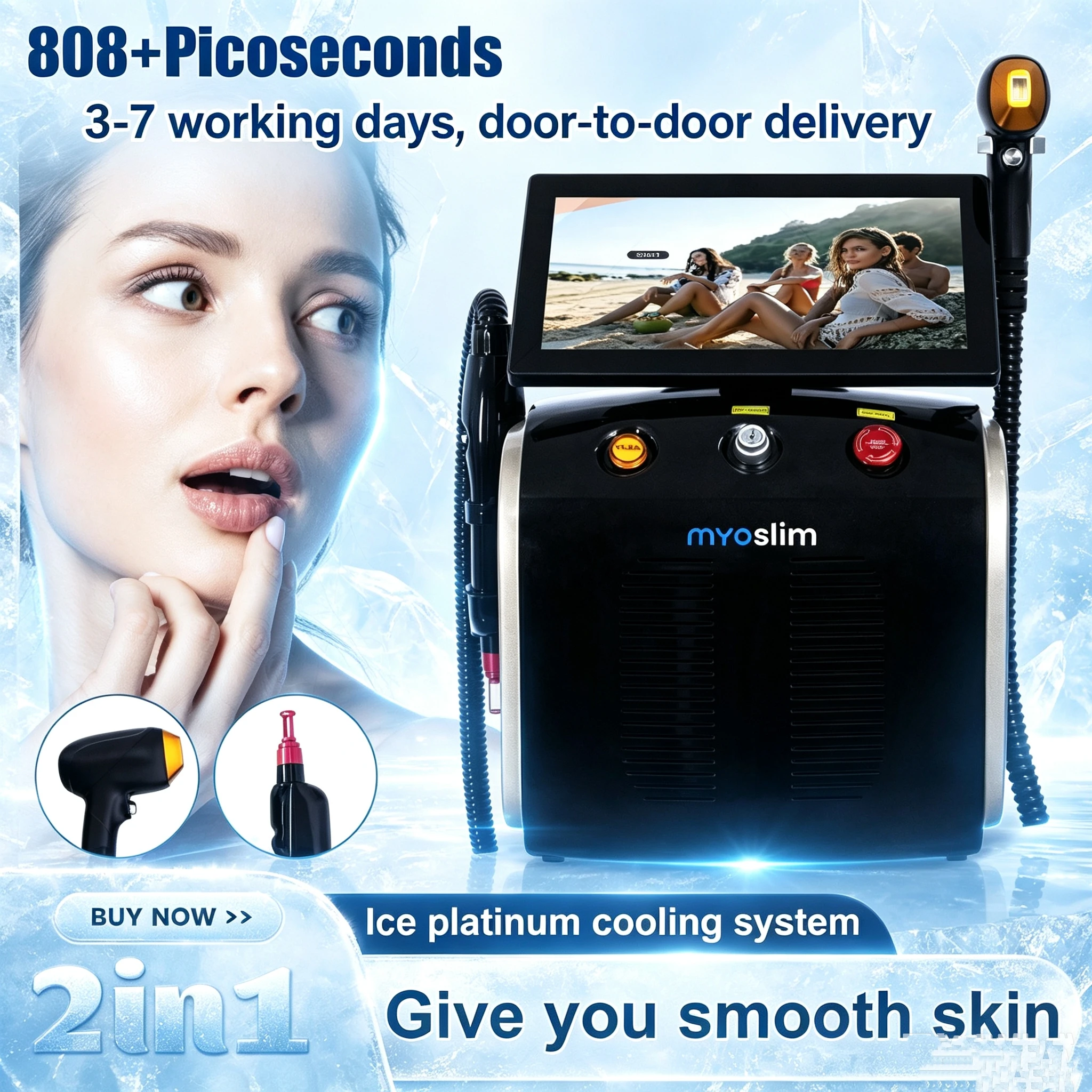Industrial Laser Hair Removal Machine - Macchina per la rimozione dei peli