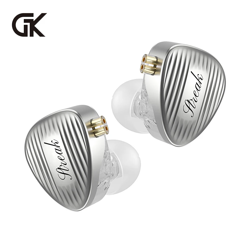 

GK-Streak Hi-Fi In-Ear Monitors KUN Dynamic + Micro Planar Dual-Driver Earphones with Detachable Cable GK-KUNTEN Upgraded