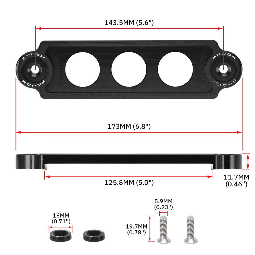 Bloqueo de soporte de sujeción de batería de carreras de coches anodizado para JDM Honda Civic/CRX 88-00 accesorio de coche JR-BTD71