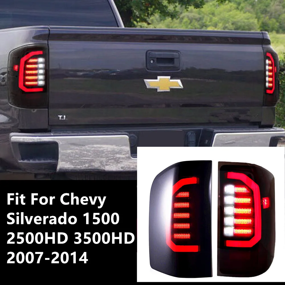 

12V Car Led Tail Light For Chevrolet Silverado1500 2500HD 3500HD Chevy Led Rear Brake Light For GMC Sierra 3500 Dually 2007-2014