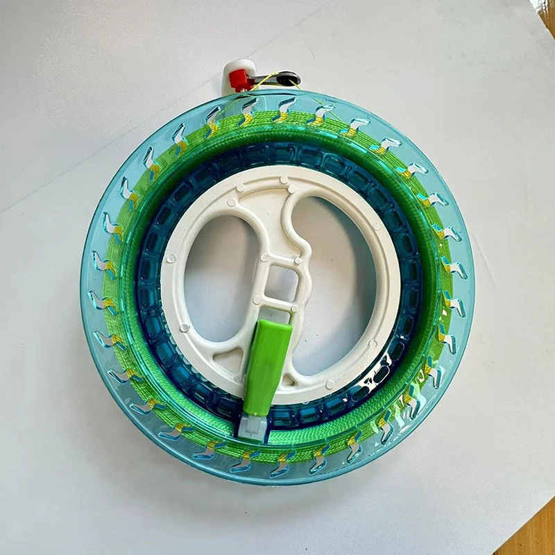 Einteiliger Drachenwickler im Feuerradstil, für den Außenbereich, 200/300/400 m blaue Saitenlinie, perfektes Drachenfliegerwerkzeug