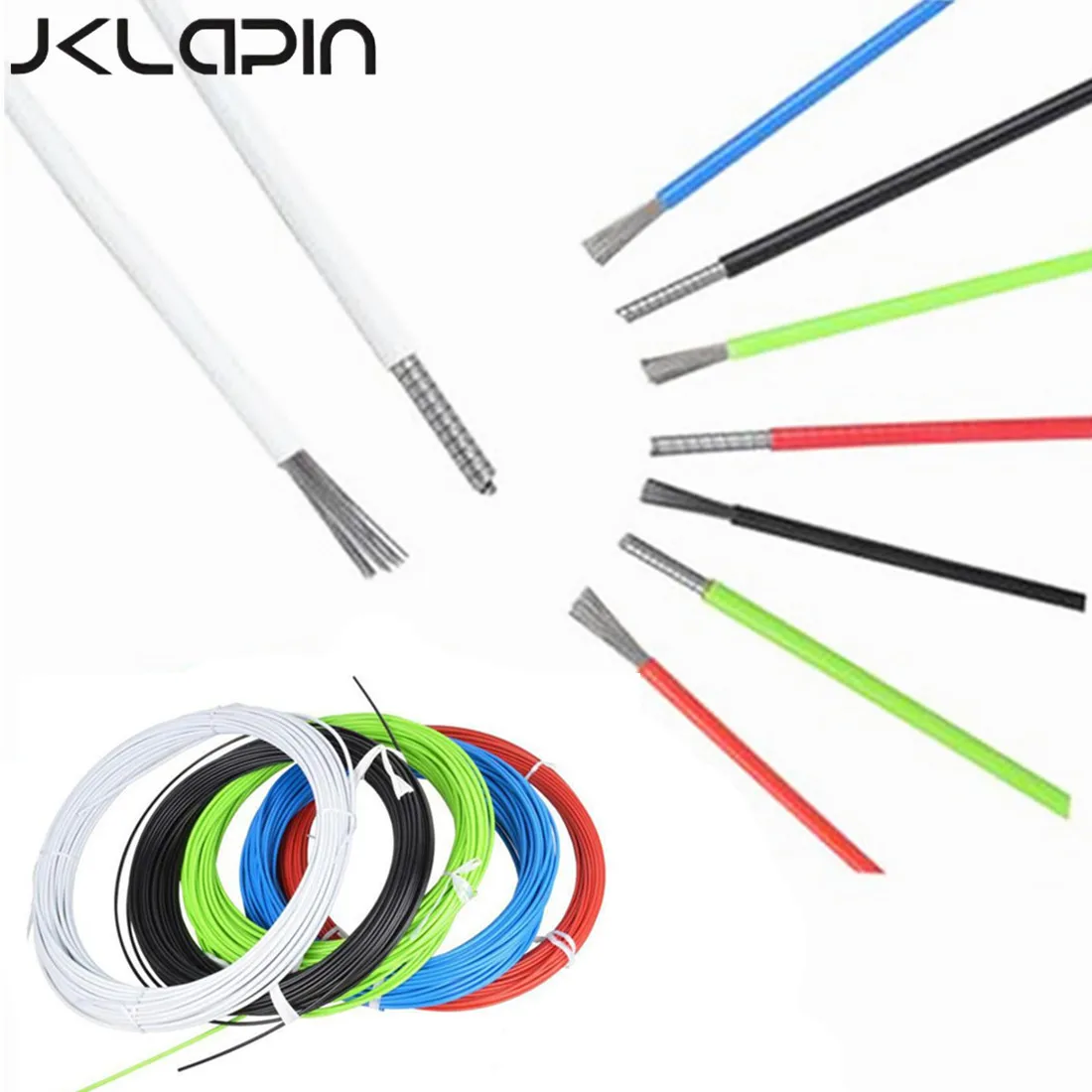 JKLapin Bike Brake Cable Gear House Tube Housing Mountain Folding Road Bicycle Transmission Shift Line Cables Wire Parts 1 Meter