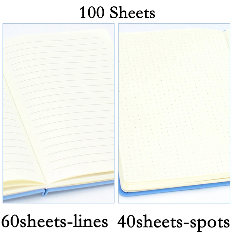 A5 PU Leather Notebook Elastic Binding Creative Business Office Notebook Book Student Diary Notepad for School Office Stationery