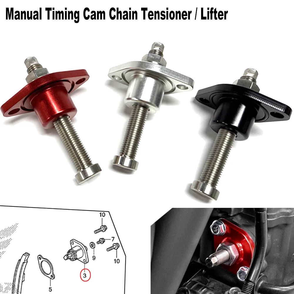 

Manual Timing Cam Chain Tensioner Lifter For Honda CRF250R CRF250X 2004-2017, CRF150R CRF250F CRF250L CRF300L /Rally -All models