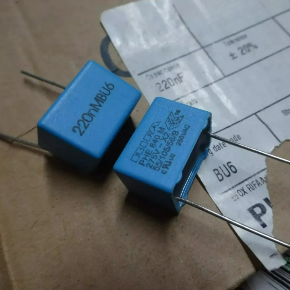 10pcs/lot RIFA PHE840 0.22uf 275vAC 220nf u22 224 M Brand New 15mm Film Capacitor (Thickness: 13mm)