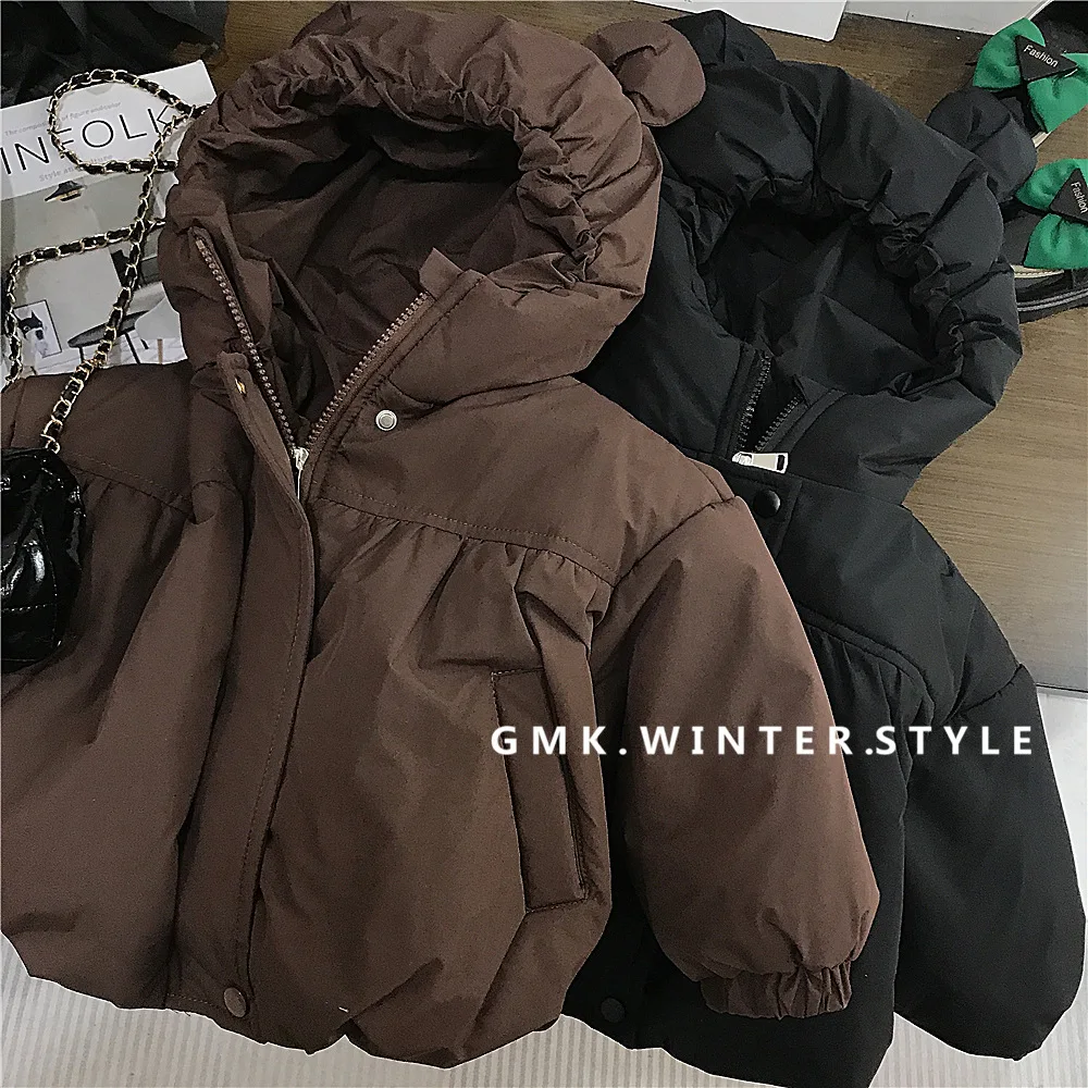 

Хлопковая одежда для мальчиков и девочек, осенне-зимняя новая детская утолщенная корейская версия, теплая зимняя хлопковая одежда в иностранном стиле