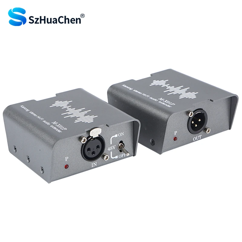 

1 XLR MIC audio transmission extender 268m RJ45 audio transmitter and receiver broadcast grade HI-FI home theater connector