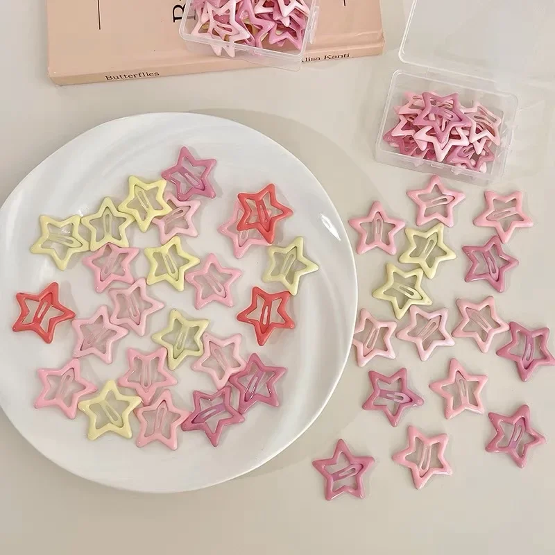 10 قطعة مقاطع الشعر الملونة ستار BB للفتيات الأطفال جميل الشعر تزيين دبابيس الشعر المشابك أغطية الرأس إكسسورات شعر الأطفال #3