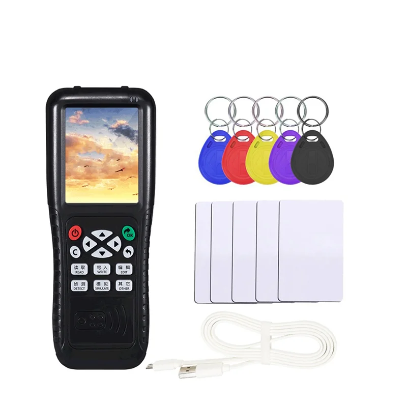 

RFID Copier with Full Decode Function Smart Card Key NFC IC ID Duplicator Reader Writer (T5577 Key UID Card)