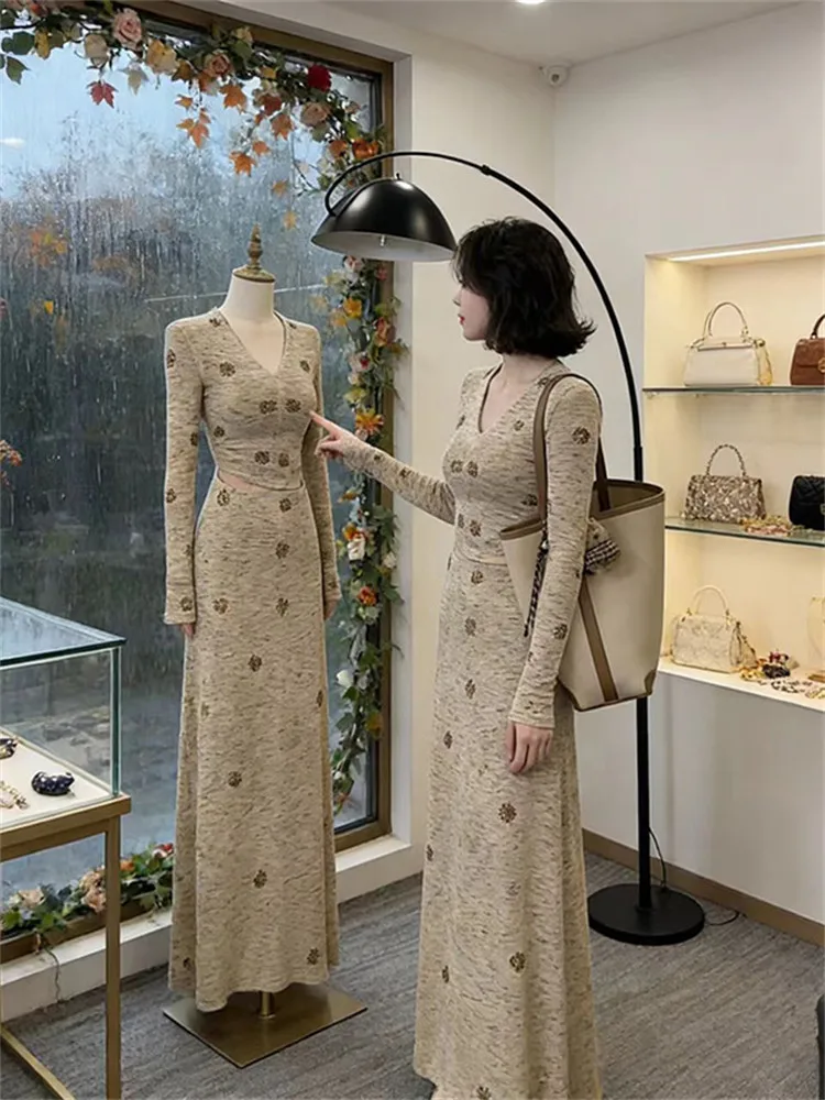 

Комплект Ele Pure Desire Faion: женский облегающий топ и красивая юбка, две части, весенняя новинка, утягивающий эффект, высокая талия