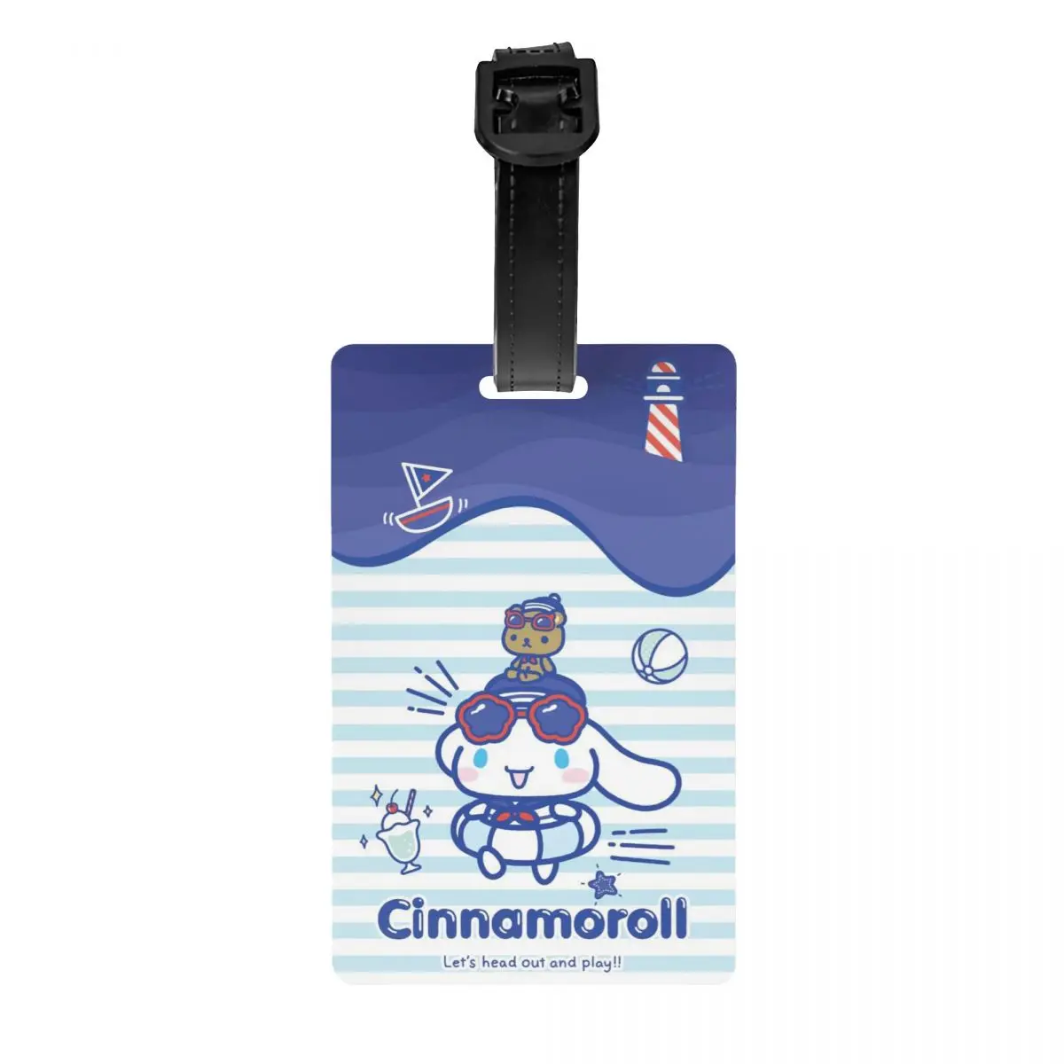 

Пользовательские милые аниме Cinnamoroll багажные бирки для чемоданов милые багажные бирки конфиденциальная обложка идентификационная этикетка