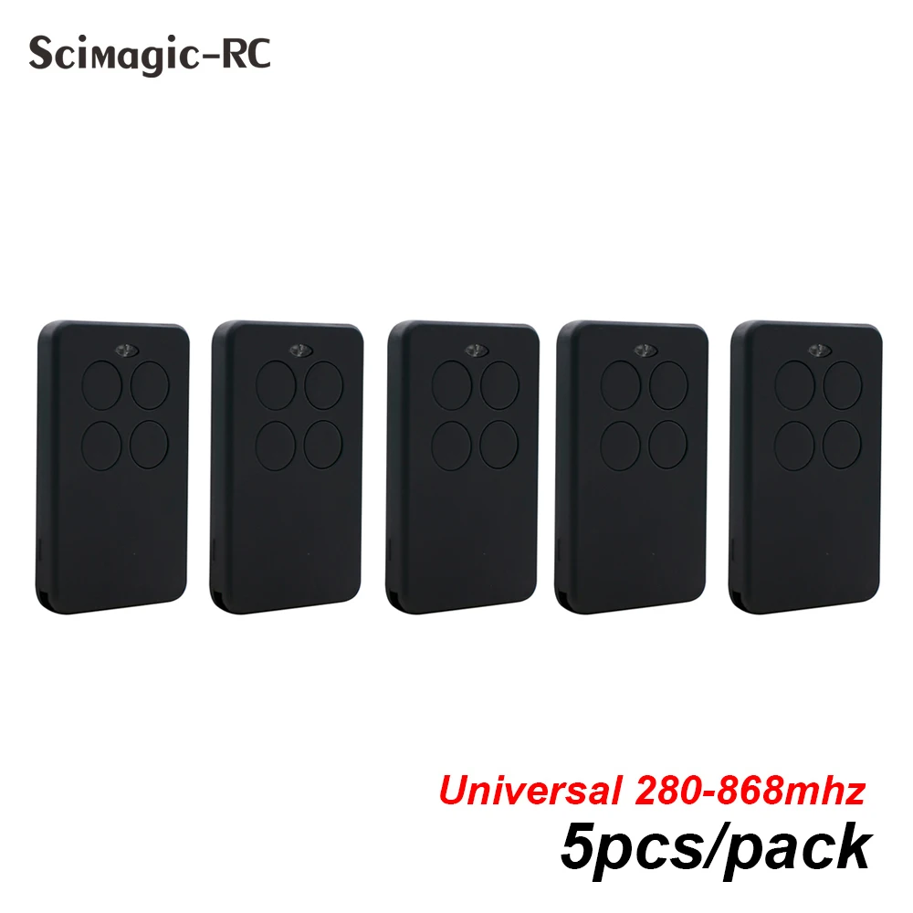 

5PCS Universal Multi-Frequency Garage Door Remote Control Duplicator 433MHz 868MHz Door Opener For Fixed rolling Code Keychian