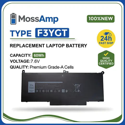 MossAmp F3YGT for DELL Latitude 7000 7280 7380 7290 7390 7480 7490 E7280 E7380 E7480 E7290 E7390 E7490 P73G