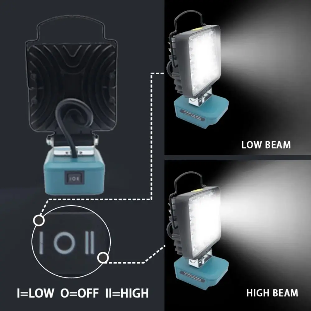 USB-C carga rápida luz de trabajo exterior iluminación de ingeniería fácil de instalar lámpara de trabajo LED linterna antorcha eléctrica