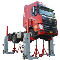 TFAUTENF 30T Four Post Mobile Column Truck Lift Wireless hydraulic lift for truck vehicle equipment