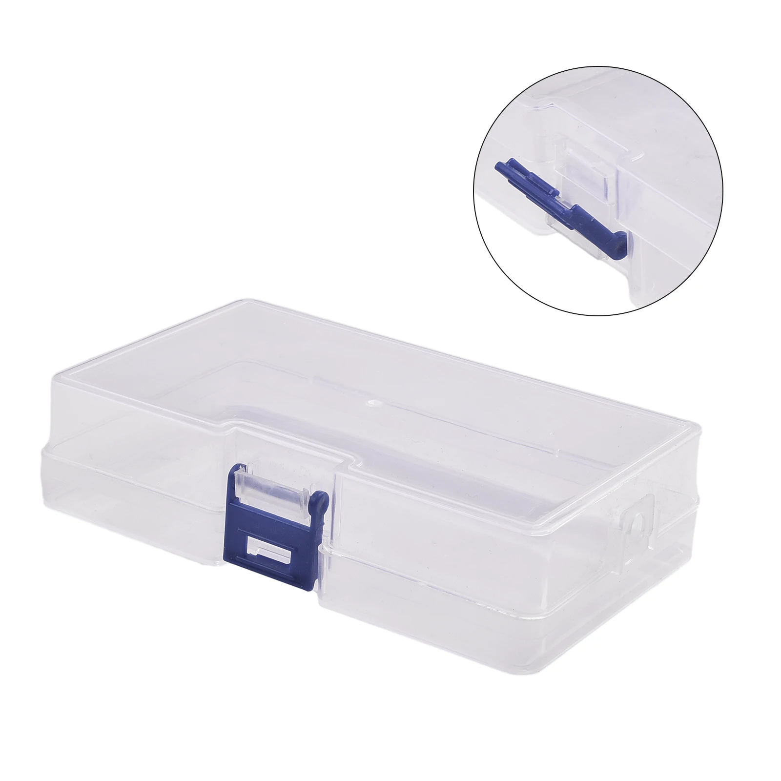 Practical High Quality Latch Box EmptyBox Multifunctional Plastic Clear Portable Square 14.4cm X 8.4cm X 3.4cm