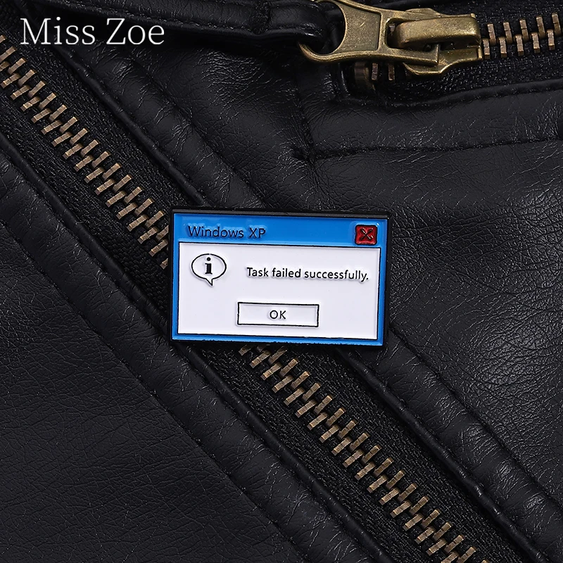 Error Task Failed Successfully Enamel Pin: Why This Windows XP Error Brooch Is a Cult Favorite Among Tech Nostalgia Lovers