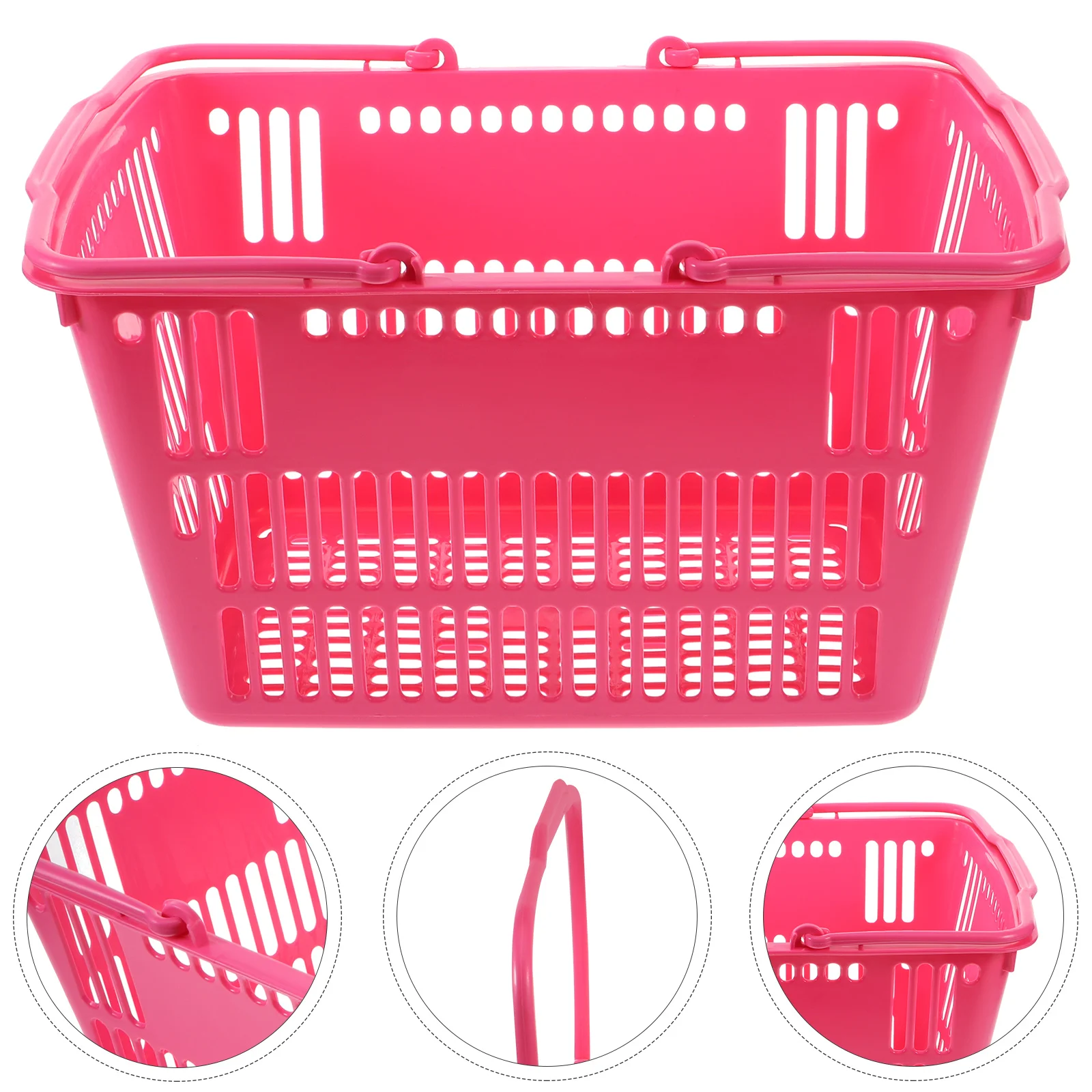 

Shopping Basket Kitchen Storage Baskets Shoping Small Plastic with Handle Drawer