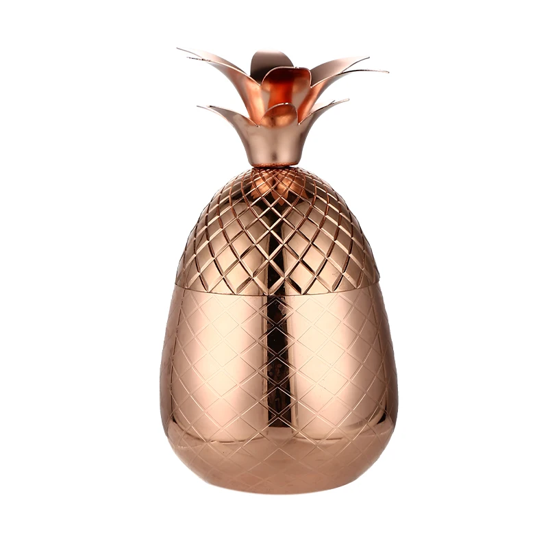 

Creative pineapple cocktail cups Moscow mule stainless steel pineapple Cup metal copper Cups personalized cocktail cup