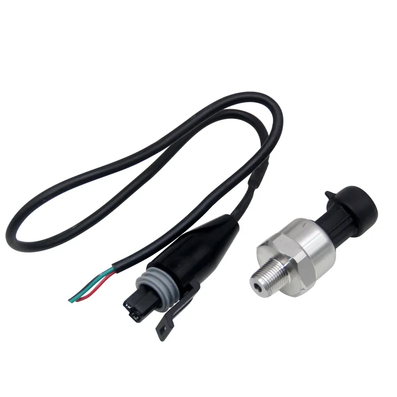 UNIVERSAL 5V 1/8 NPT PRESSURE TRANSDUCER SENDER 30/100/150/200/300/500/1000 PSI OIL FUEL AIR WATER W/ CONNECTOR