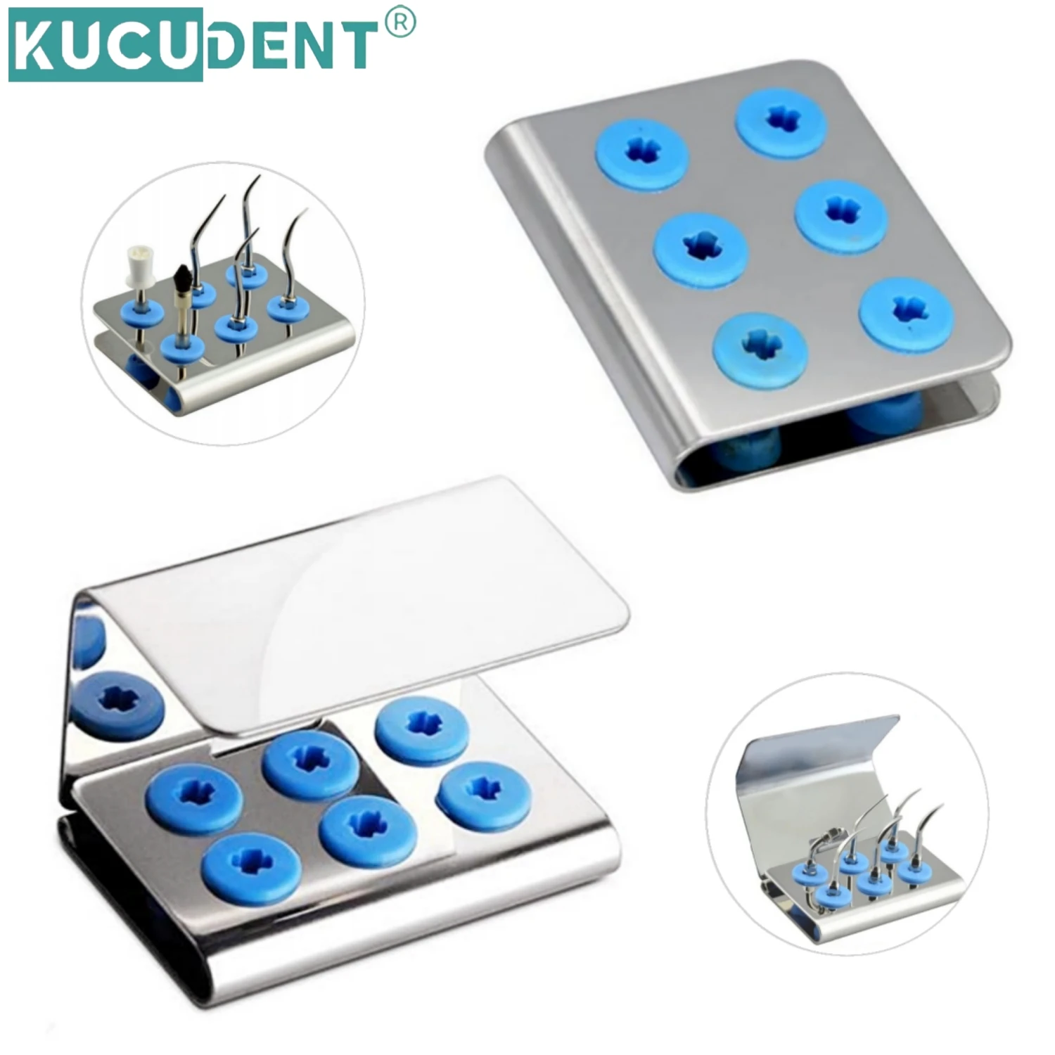 6/8/12/30 Holes Dental Bur Holder Scaler Tips Holder Implant Drills Organizer Sterilizer Case Endo Block File Disinfection Stand