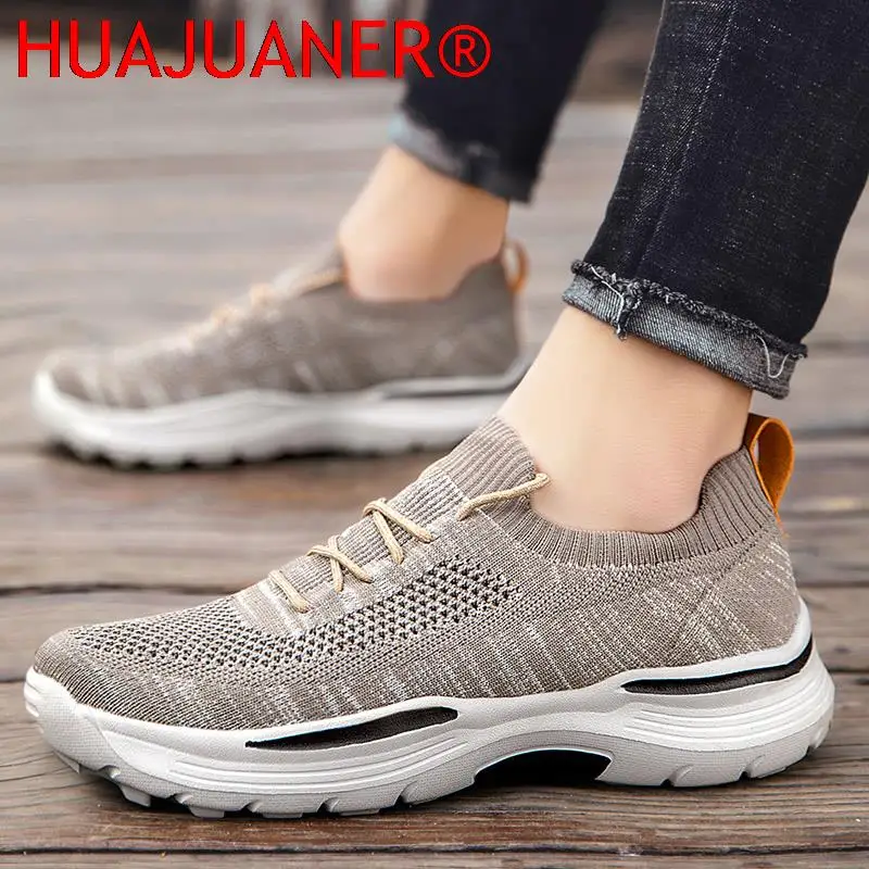 Men Casual Shoes Comfortable Mesh Loafers Breathable Casual Sneakers 2025 New Fashion Male Outdoor Walking Footwear Men shoes