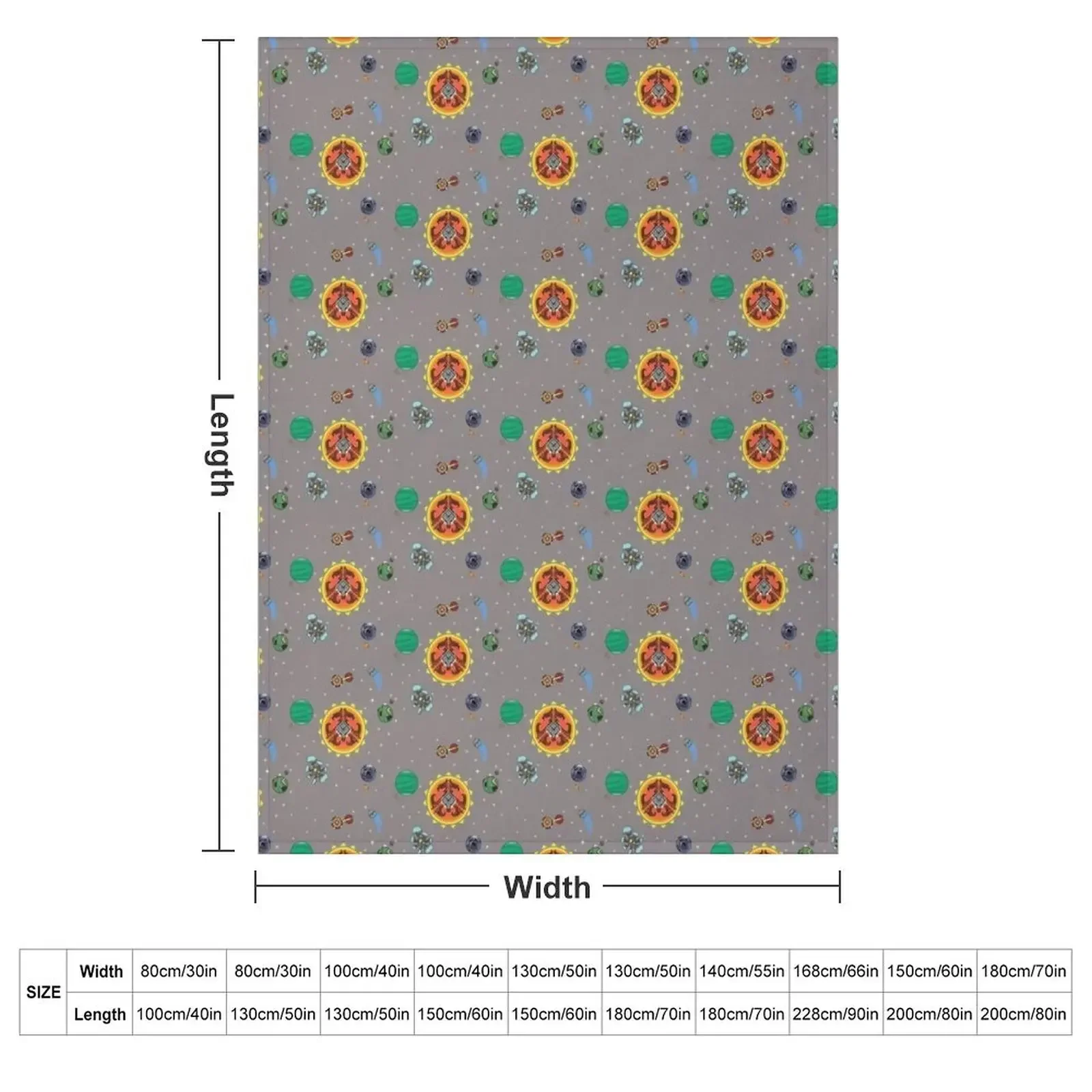 Hearthian Solar System Tri-blend Throw Blanket Softest Polar wednesday Luxury Brand Winter beds Beautifuls Blankets