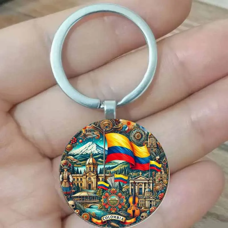 Porte-clés de célébration colombienne, cadeau d'anniversaire traditionnel colombien pour amis