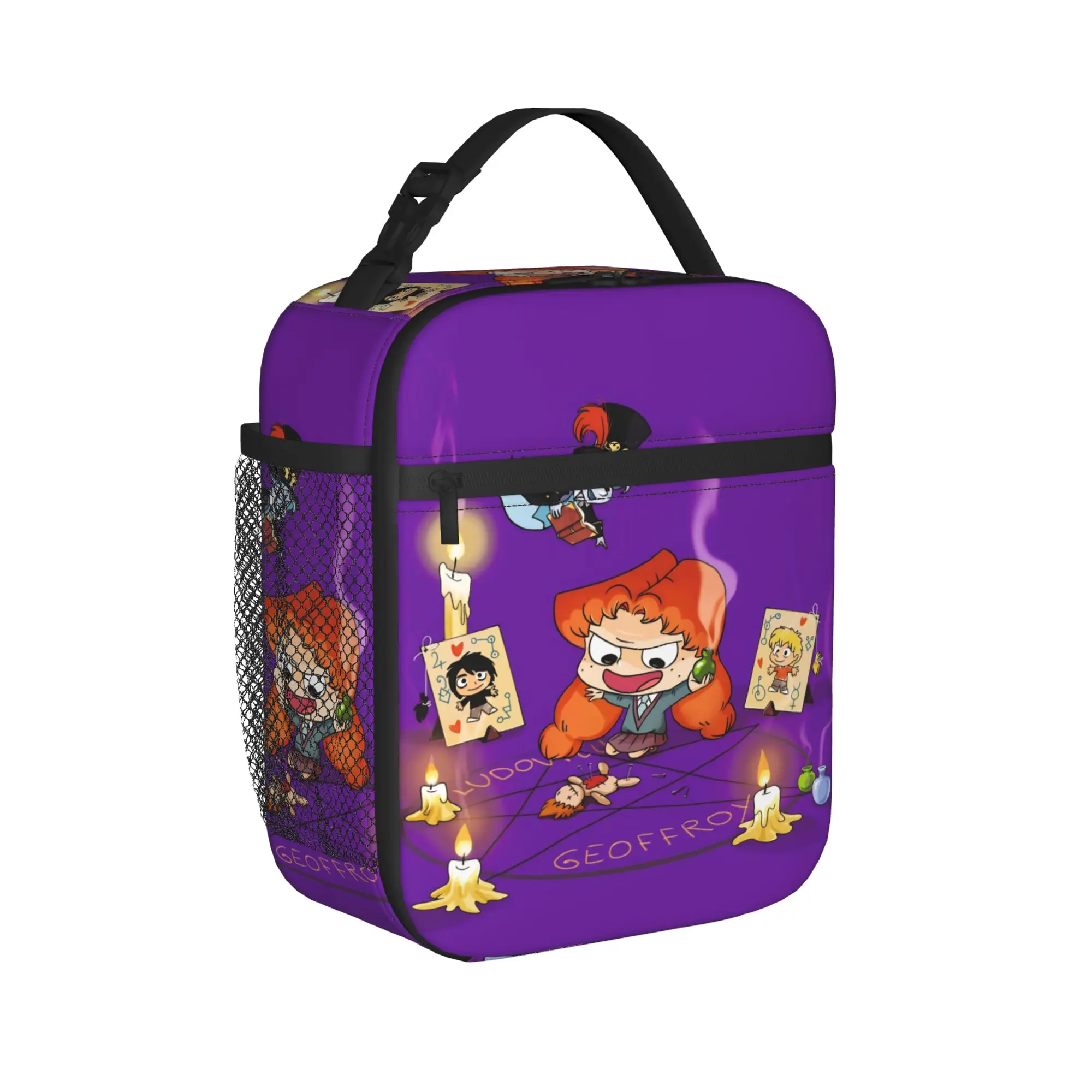 Mortelles Adeles  Accessories Insulated Lunch Bag For Travel  Food Container Portable Thermal Cooler Lunch Boxes