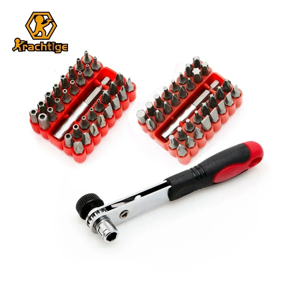 Krachtige-torq Torx Hex Estrela Spanner Tri Wing Chave de Fenda Suporte Magnético Segurança Tamper Proof Bit Grupo Chave de Catraca
