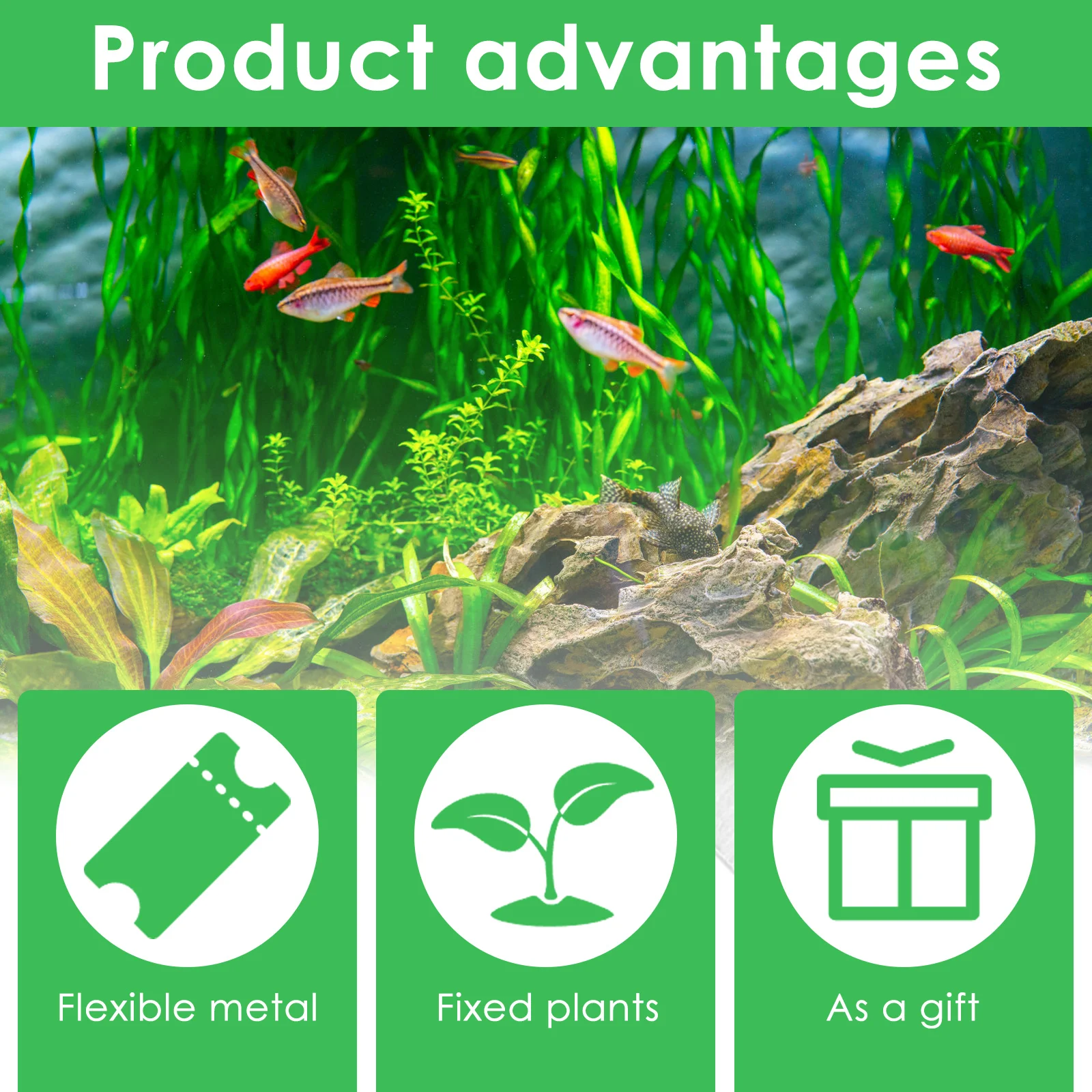 50Pcs Aquarium Plant Weights Folding Cuttable Metal Water Plant Weights Anchors Supplies Parts For Fishing Aquarium Plant Holder