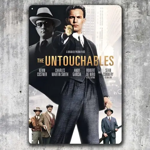 e1,The Untouchables Movie Metal Poster - Collectable Tin Sig