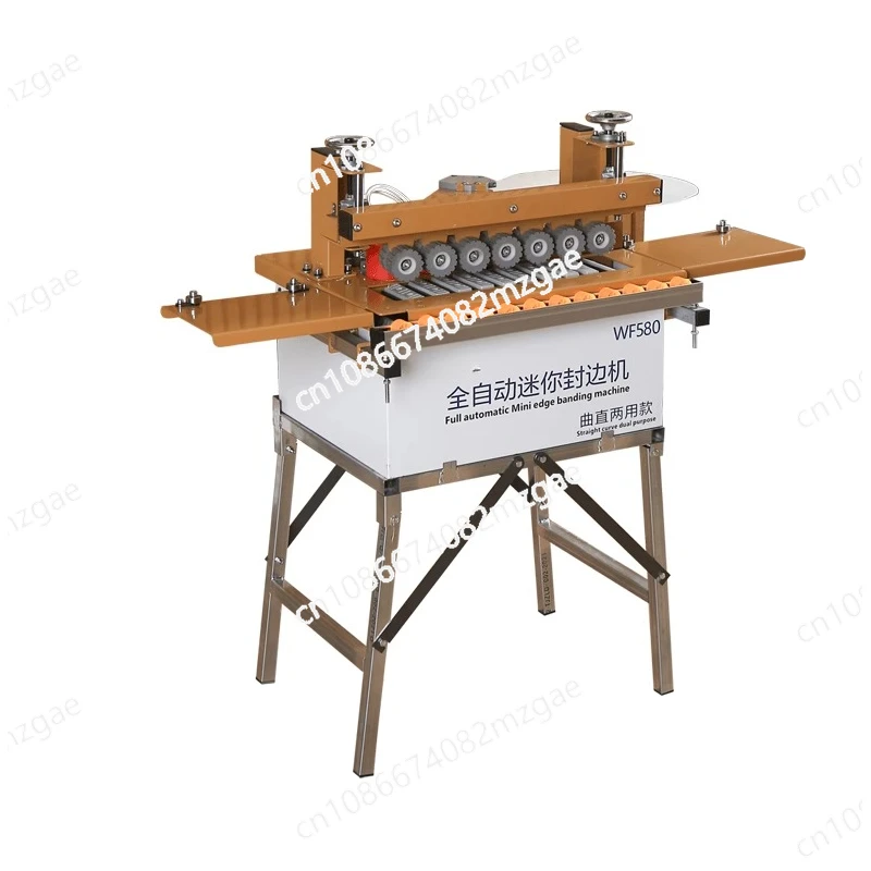 

580 Мини-деревообрабатывающий кромкооблицовочный станок для узкой доски 2,5 см, уплотнение, обустройство дома, портативный двусторонний клей