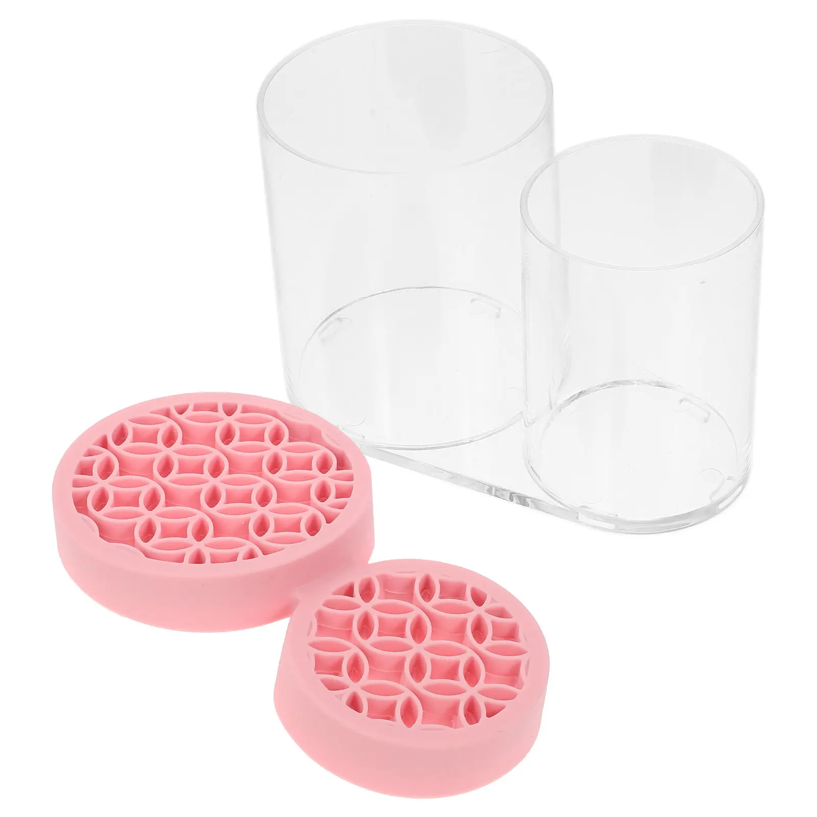 Makeup Brush Storage Tube Large Capacity Desktop Brush Holder for Vanity Organizer Brushes Eyebrow Pencils Drying Rack
