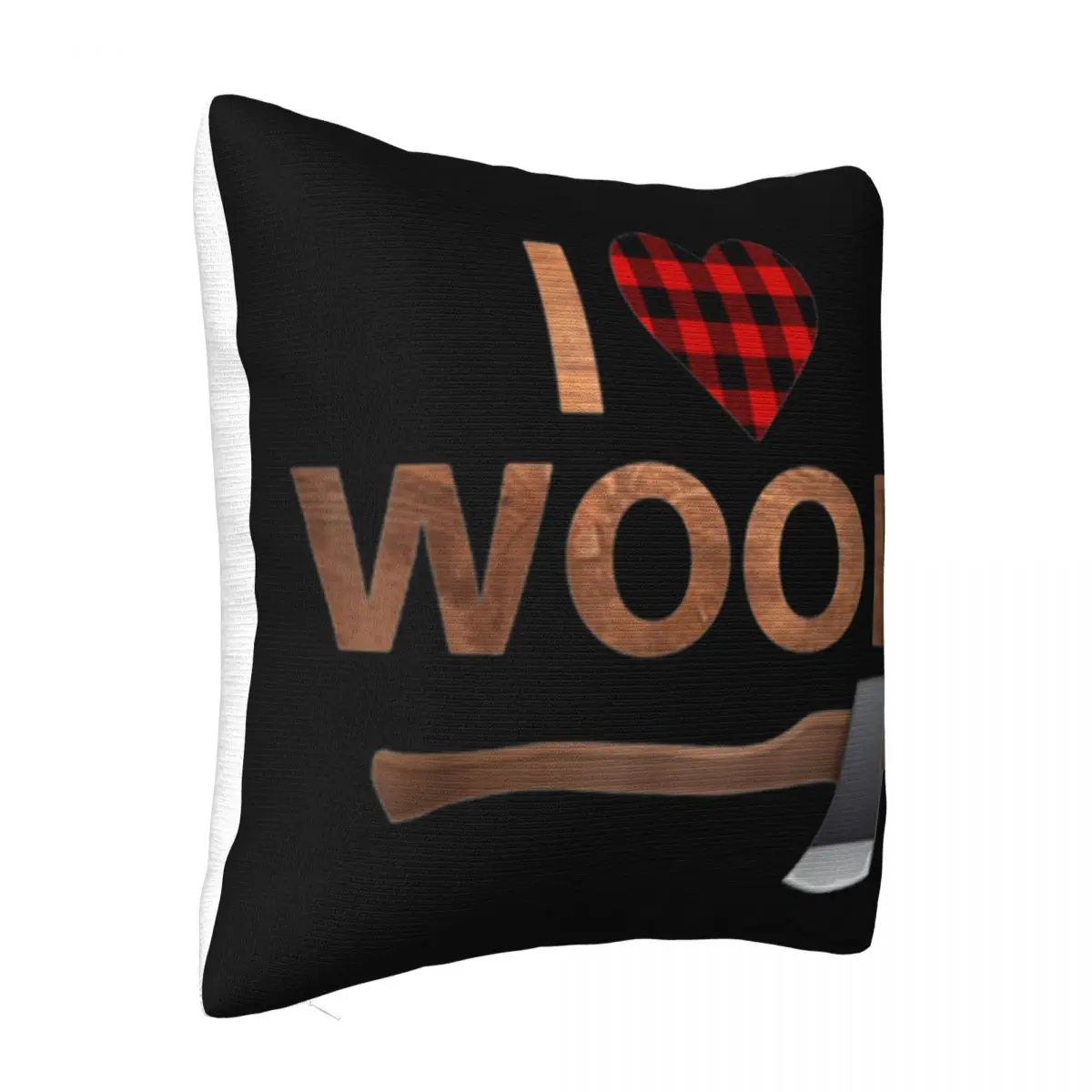 Original I Love Wood Lumberjack Heart Halloween Party Gift Trend Top Rap Vacation Anime Pillow Case