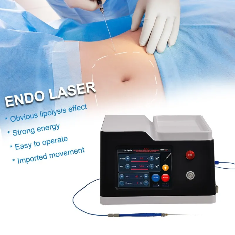 

SLyricDiode Лазерный аппарат для липолиза 980 Нм 1470 Нм Коммерческое физиотерапевтическое устройство для уменьшения жира и коррекции фигурыT1