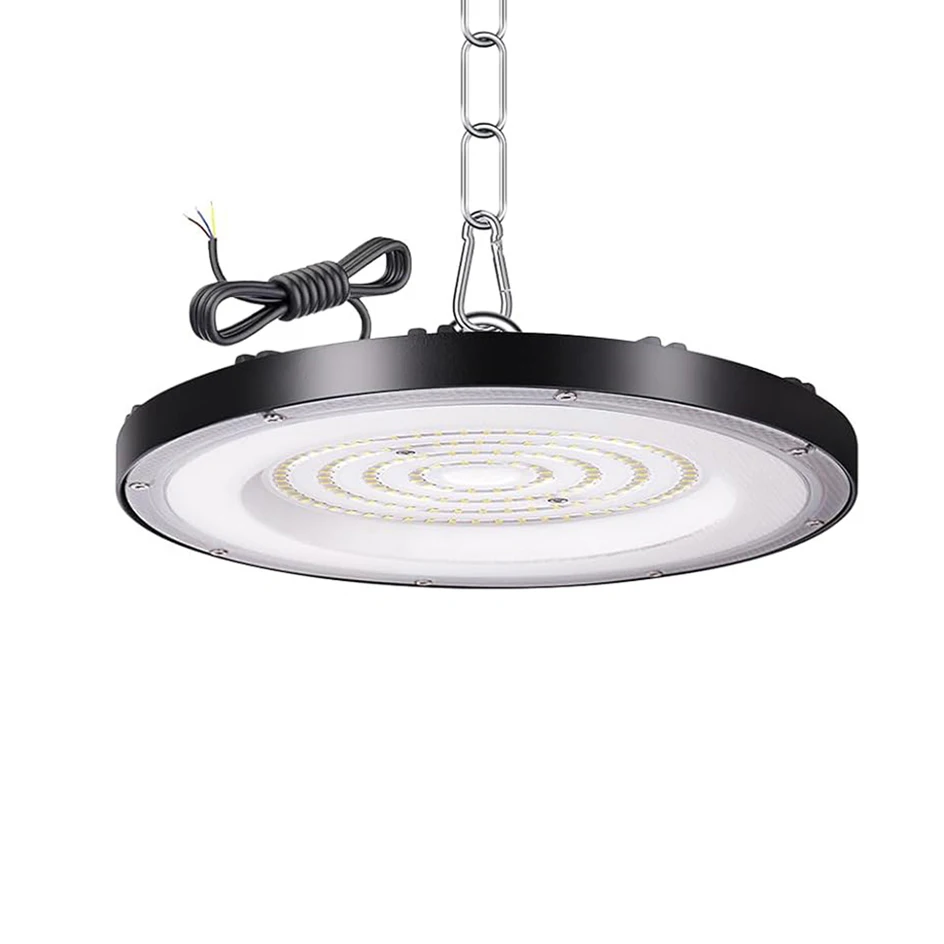 100W 200W 300W UFO LED High Bay Lights 6000K White 220V Industrial Warehouse Lamps Workshop Garage LED Ceiling Lamps Facotry — 2