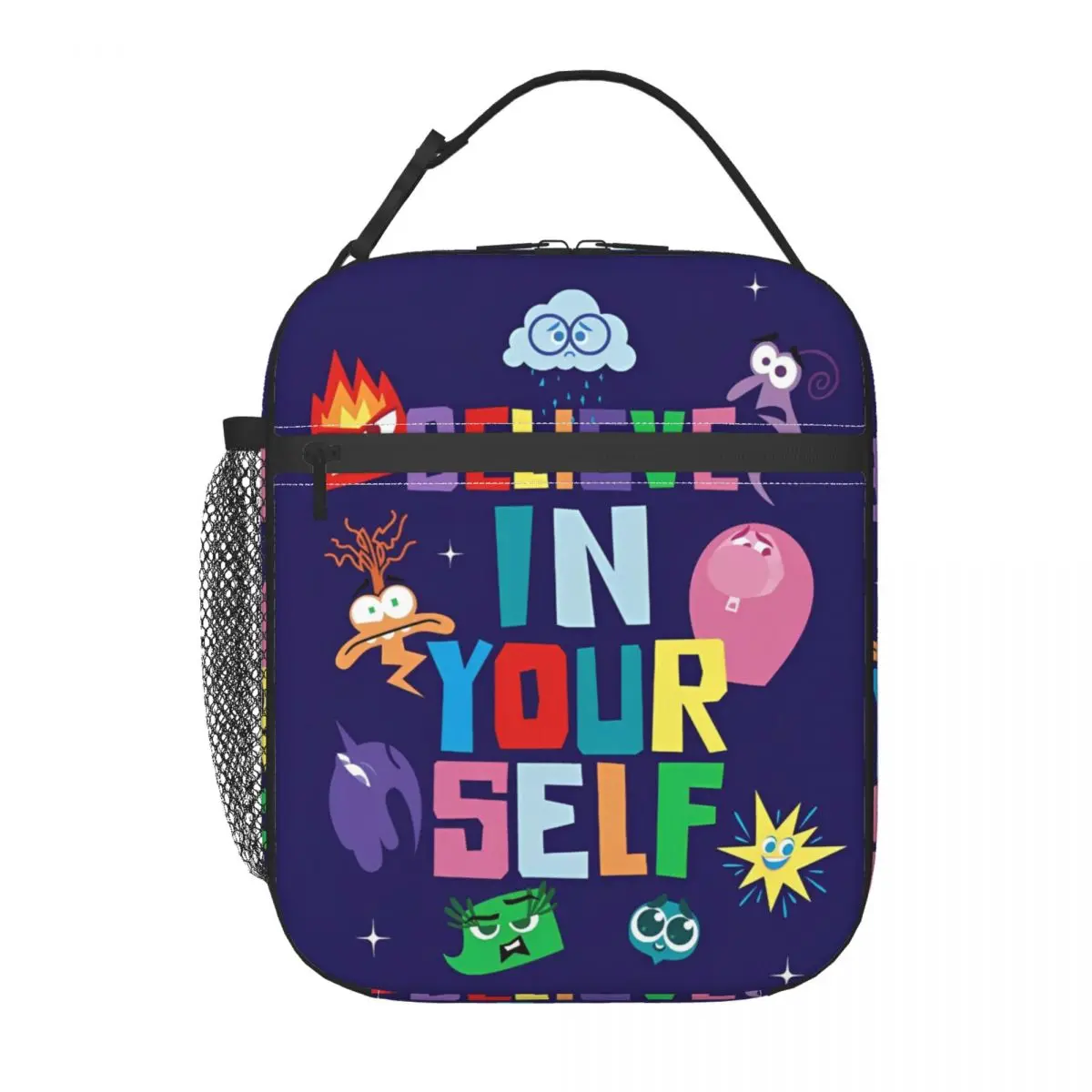 Inside Out 2 Merch Insulated Lunch Bags For Work Food Storage Bag Portable Thermal Cooler Lunch Boxes