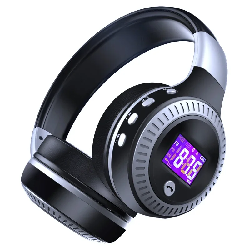 

B19 Bluetooth Headphone Wireless Headset Over Ear HiFi Stereo Bass Support FM Radio AUX Micro SD Card Microphone HD Voice