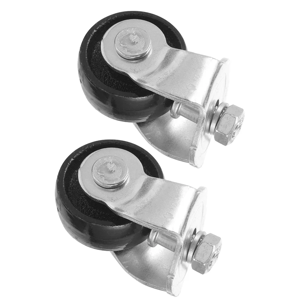 2 Pcs Jack Caster Wheel Wheels for Garage Floor Heavy Duty Steel Tons Casters Replacement