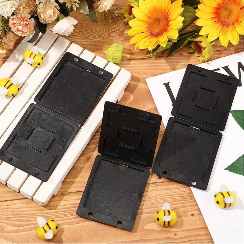 Trampa de escarabajo de colmena de AD23-50 Uds., herramienta de apicultura de plástico negro, apicultura para apicultura, mantener la colmena pequeña