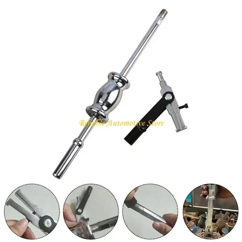 Imagen 4: M68B Manejo largo ajustable Martillo martillo acero con 2 cabezas Extractor cojinete pesado 15-45 mm para del
