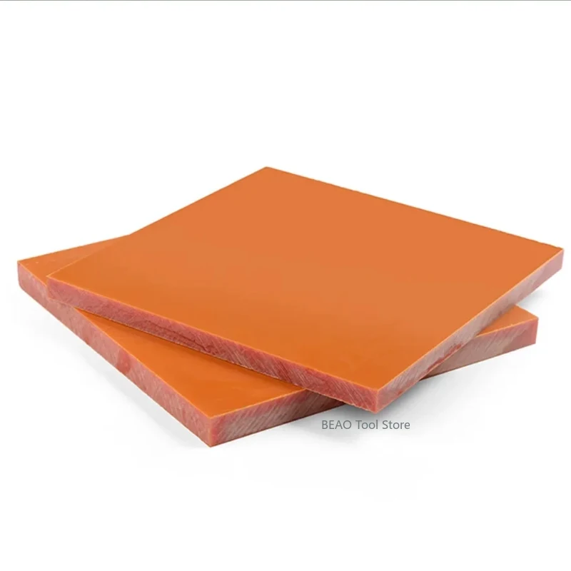 Electrical Bakelite Plate Insulation board anti-static orange red Phenolic Resin board 100 x100mm~300 x300mm