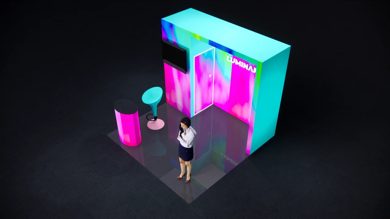 10x10 lebendige Ausstellungsständer mit Stauraum für die Schönheitsshow