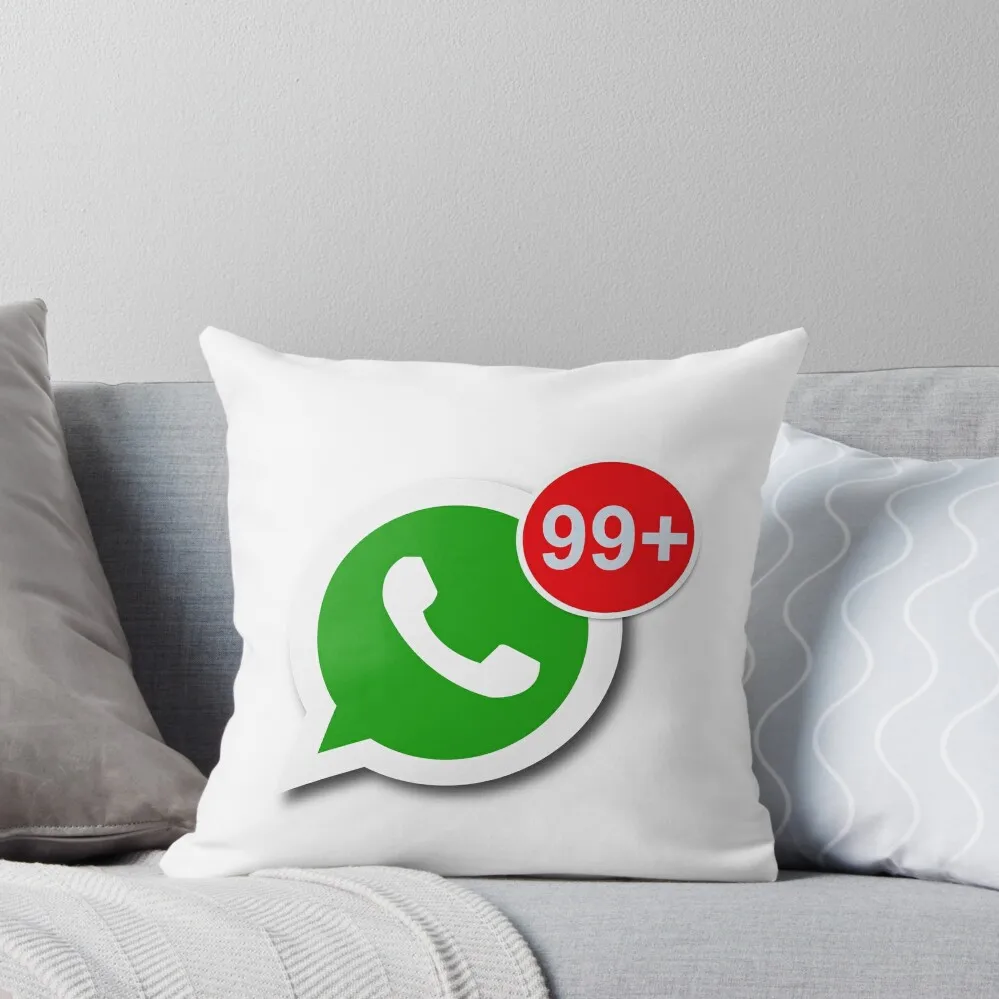 WhatsApp Messages Throw Pillow pillowcases for sofa cushions christmas supplies covers for pillows