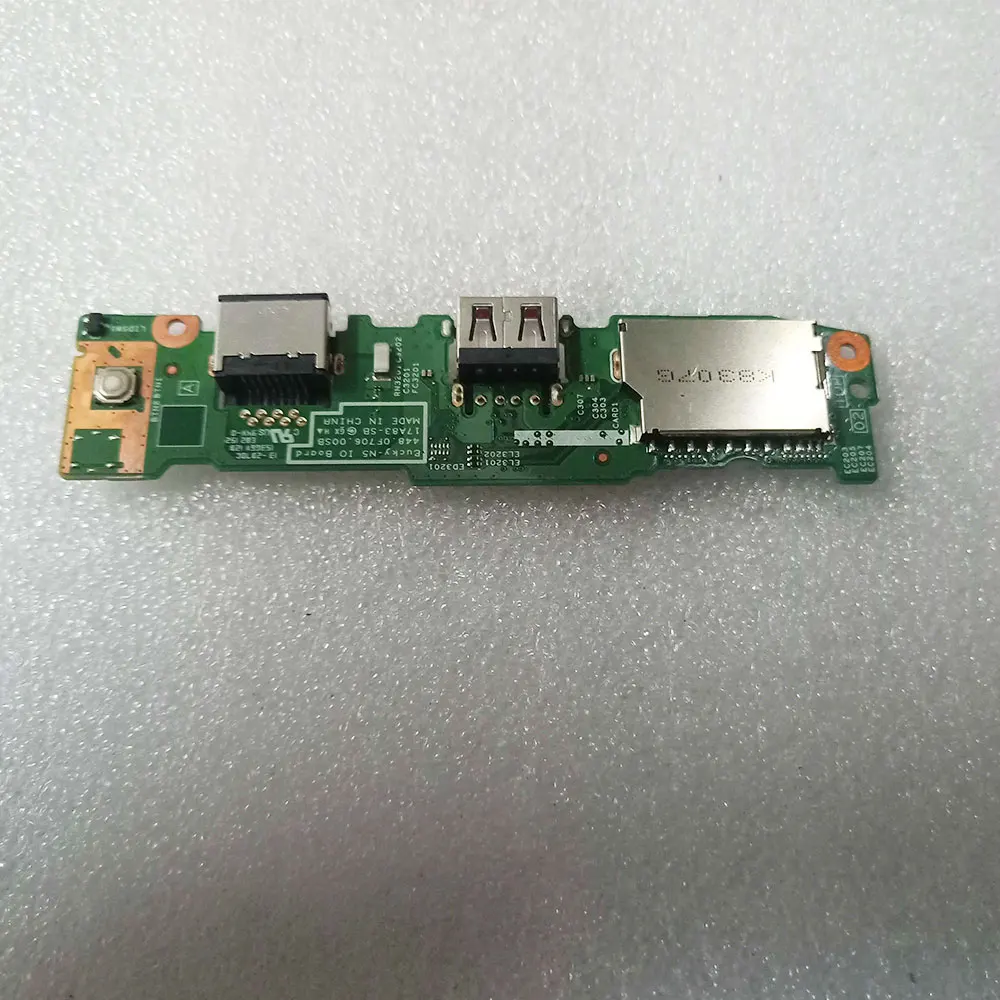 

For Dell Inspiron 5480 5488 5580 5482 laptop Power Button Board switch RJ45 LAN Network card USB Jack SD Card reader 0M1K2R