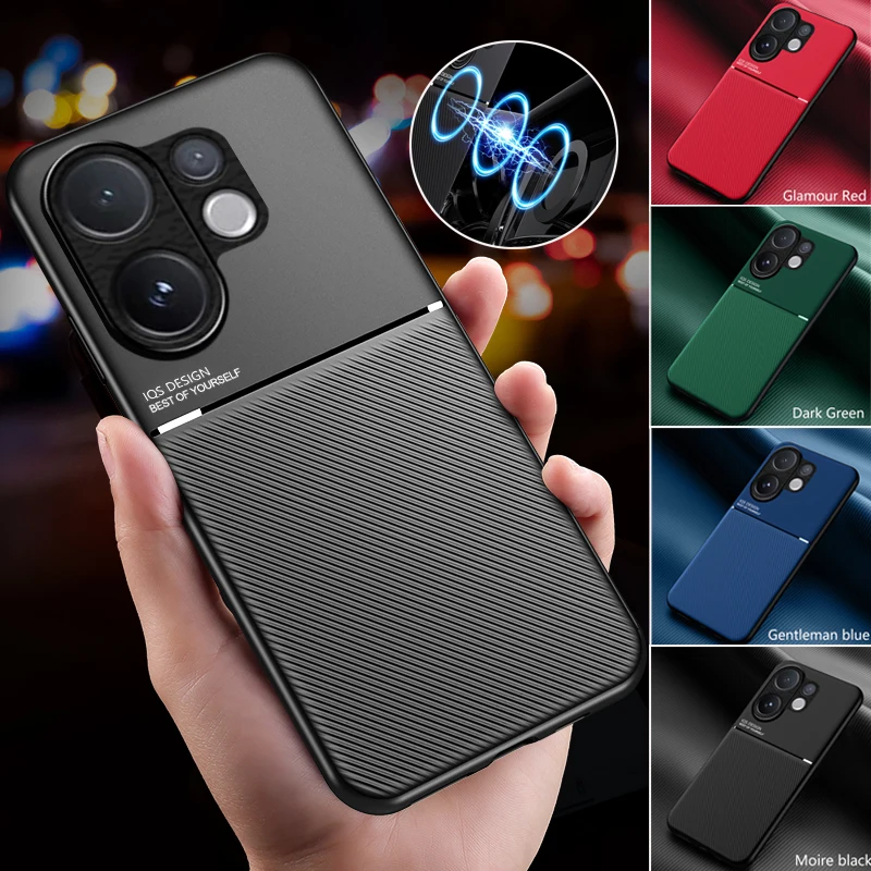 

EUCAGR Роскошный оригинальный противоударный чехол для VIVO V60 5G Задняя крышка с магнитной оболочкой для VIVO V60 Lite 5G V60Lite Задняя крышка
