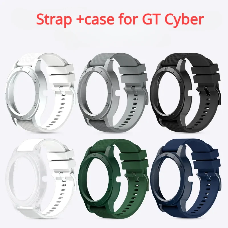 

Protective Case + Strap for HUAWEI WATCH GT Cyber,Modified Watchband Advanced Sports Fashion Wristband Watch Accessory