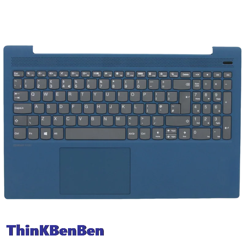 UK English LIGTeal Keyboard Upper Case Palmrest Shell Cover For Lenovo Ideapad 5 15 ITL05 IIL05 ALC05 ARE05 5CB0X56444